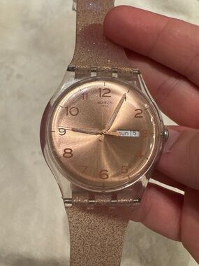 SWATCH ✨ PINK GLISTAR Swatch Watch | SUOK703